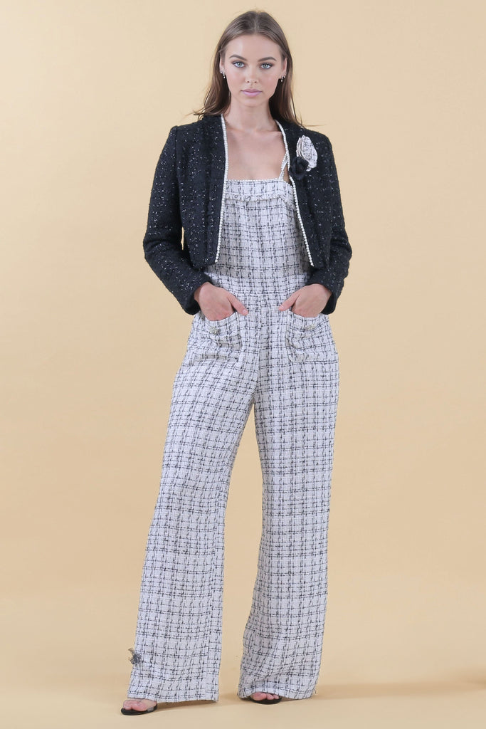 Tweed Chic Jumpsuit